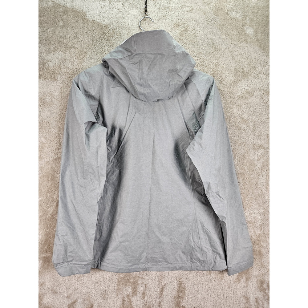 Eddie Bauer Hooded Rain Jacket Gray Full-zip Windbreaker Outdoor Waterproof - Picture 9 of 10